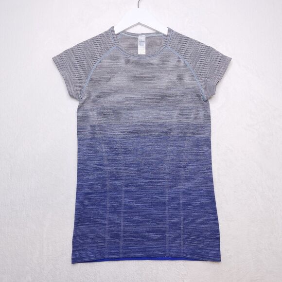 Ivivva Other - IVIVVA Lululemon Swiftly Fly Tech Seamless Ombre Short Sleeve Shirt Girls Sz 12